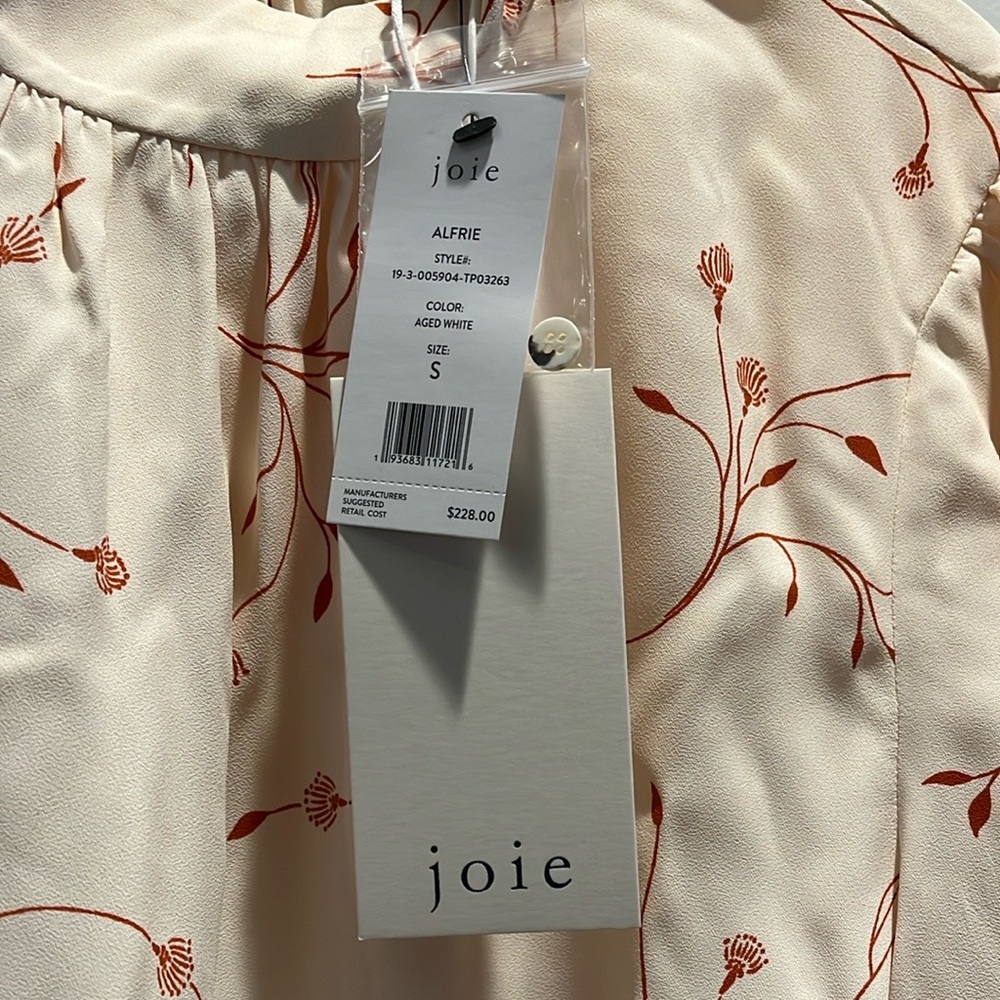 NWT Joie Alfrie Floral Print Blouse, Small - Picture 11 of 14